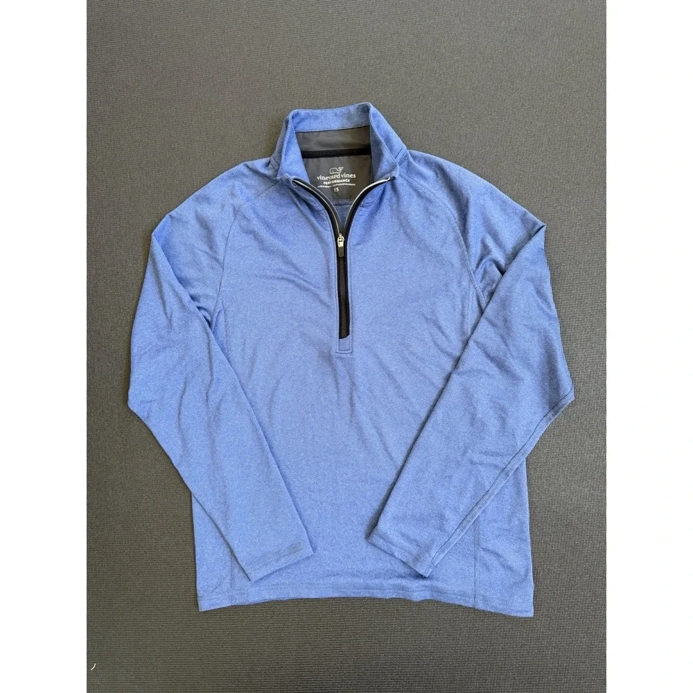 Vinyard Vines Performance Men's Blue Quarter Zip Size XS